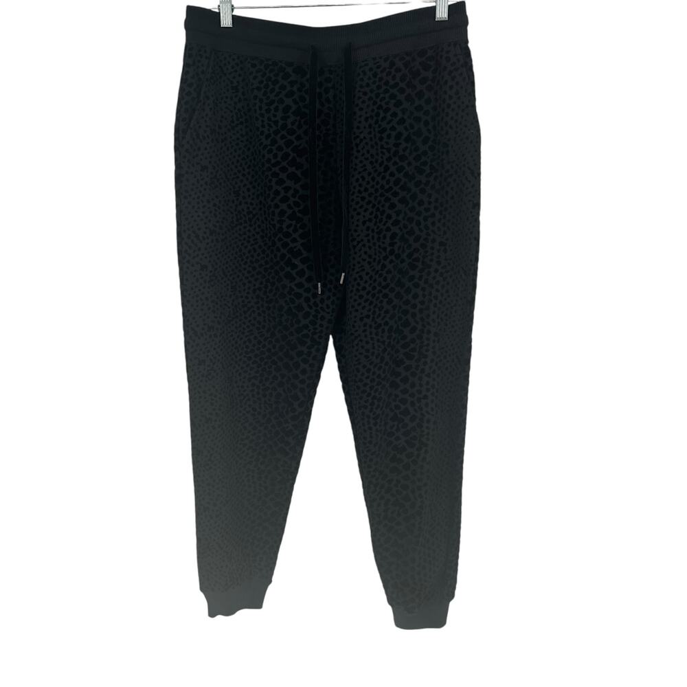 NEW Dex Black Textured Snake Print Jogger Pants Sz L